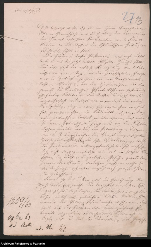 Obraz 18 z jednostki "Der Uebertritt polnischer und diesseitiger Untertanen auf preussisches und jenseitiges Gebiet während der polnischen Insurrektion und die dagegen getroffenen Massnahmen."