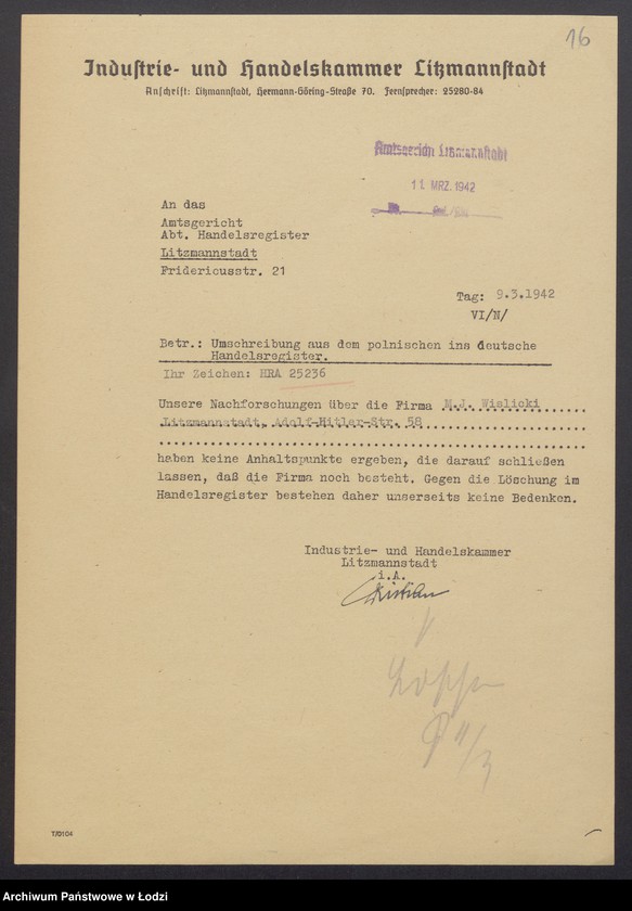 Obraz 18 z jednostki "Moszek Jankiel Wiślicki- sprzedaż towarów wełnianych i półwełnianych własnego wyrobu"