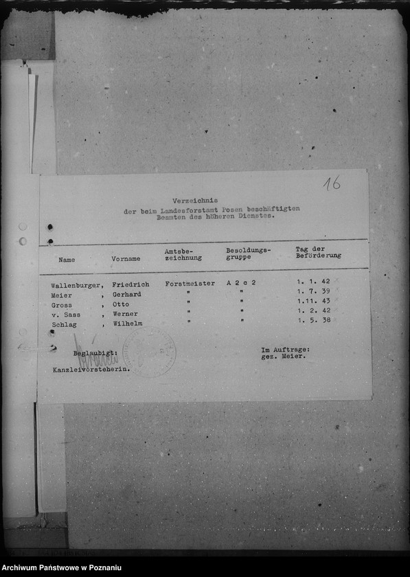 Obraz 20 z jednostki "Dienstaltersliste der Beamten des höheren Dienstes"