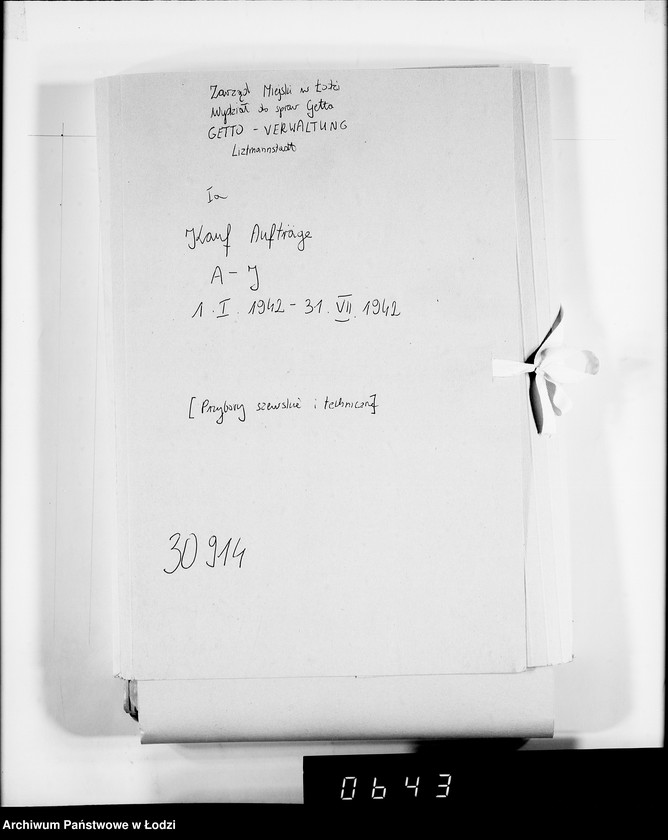 Obraz 4 z jednostki "I a Kauf-Aufträge. A-J. [Przybory szewskie i techniczne]"