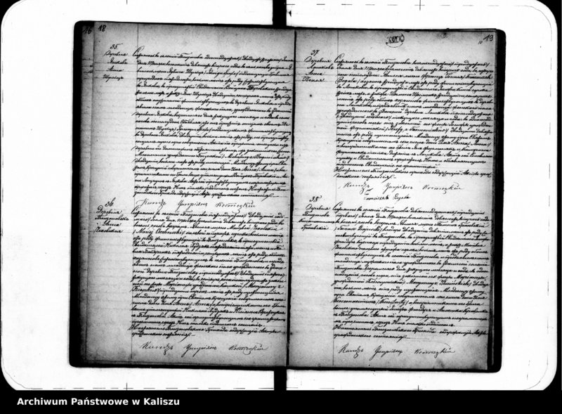 Obraz 13 z jednostki "Księga urodzeń, małżeństw, zgonów"