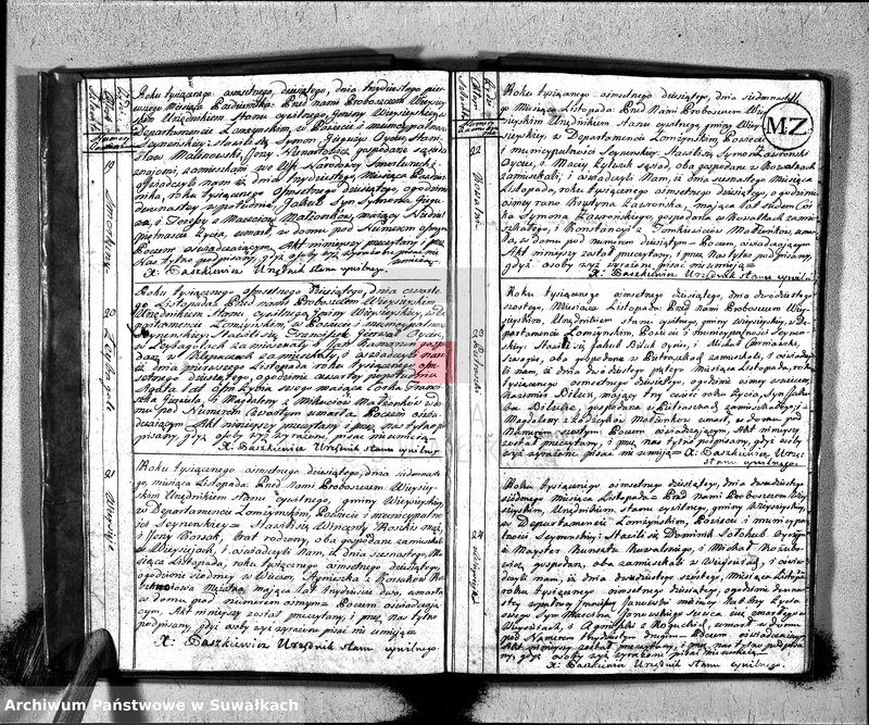 image.from.unit.number "Akta zeszłych gminy wieysieyskiey od 1-go maja 1810"