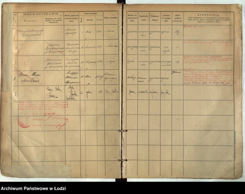 Obraz 14 z jednostki "[Księga ludności stałej m. Łodzi guberni piotrkowskiej nr domu 189-192]"