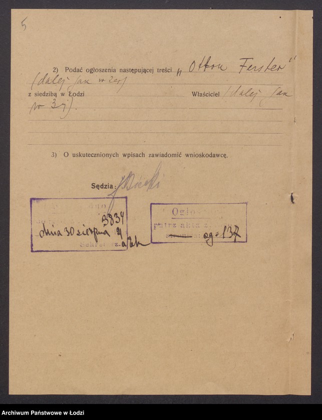 Obraz 7 z jednostki "Otton Ferster - Dom Handlowy"