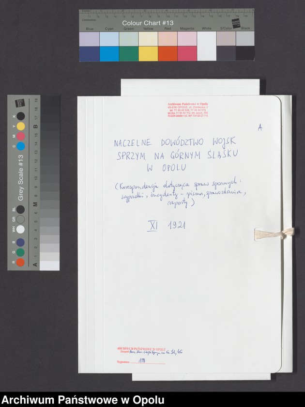 image.from.unit.number "/Korespondencja dotycząca spraw spornych: wypadki, incydenty - pisma, sprawozdania, raporty/ XI 1921"