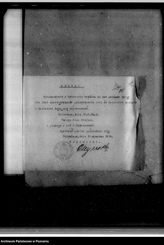 Obraz 19 z jednostki "Miasto Gniewkowo Podatki komunalne /ustawa z dnia 11.8.1923 Dz. URP nr 94 poz. 747/"