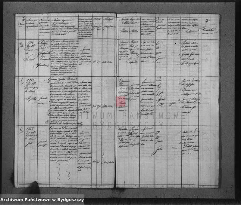 image.from.unit.number "Liber Duplicatus Copulatorum Ecclesiae Parochialis Pacostensis ex Villis sitis in Districtu Szubiniensi pro 1839"