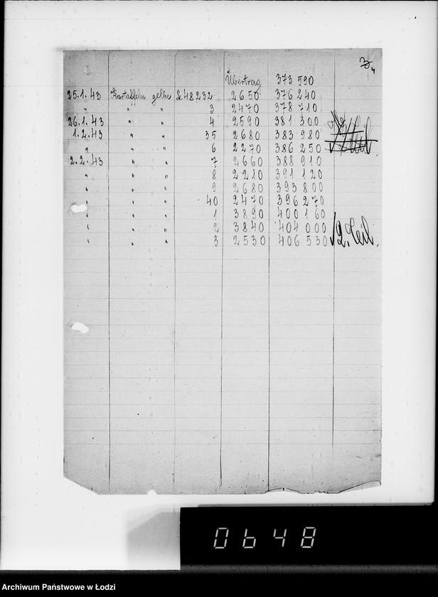Obraz 8 z jednostki "Lebensmitteleinkauf. Aufträge, [Lieferscheinen und Rechnungen] 17593-17610 [Dostawa ziemniaków do Getta]"