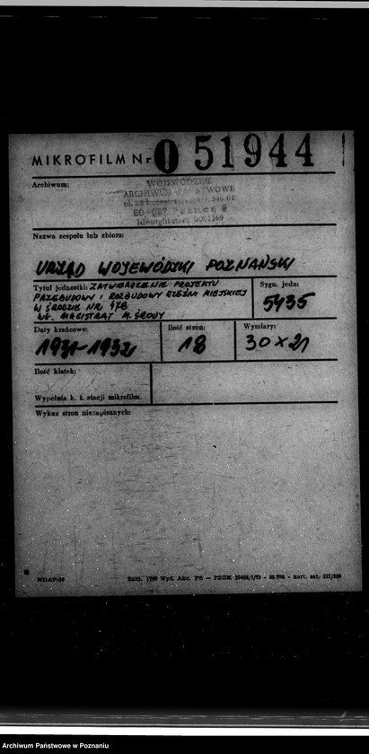 Obraz 2 z jednostki "Zatwierdzenie projektu przebudowy i rozbudowy Rzeźni Miejskiej w Środzie nr 478 własność Magistratu miasta Środy"