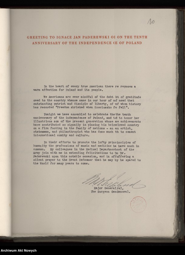 image.from.unit.number "The Kosciuszko Foundation. To Ignace Jan Paderewski - Artist, Patriot, Humanitarian. Album z życzeniami przedstawicieli społeczeństwa amerykańskiego i Polonii z okazji 10-lecia Polski Odrodzonej. Życzenia podpisali m.in. C. Coolidge, H. Hoover, F. D. Roosvelt, Ch. Dawes, T. H. Bliss, E. M. House, Ch, Hughes, J. Pershing, R. Lansing, J. D. Rockefeller"