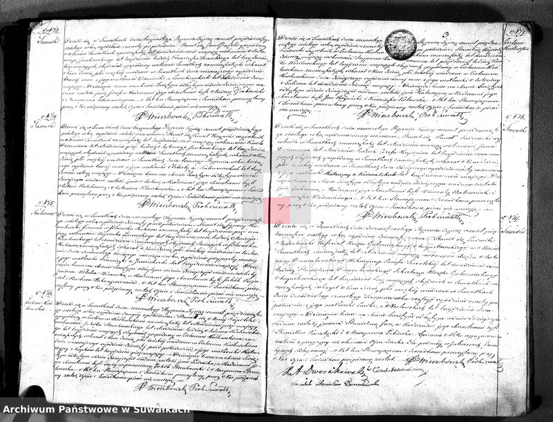 image.from.unit.number "Księga duplikat akt urodzonych, zaślubionych i zmarłych parafii suwalskiej rok 1856"