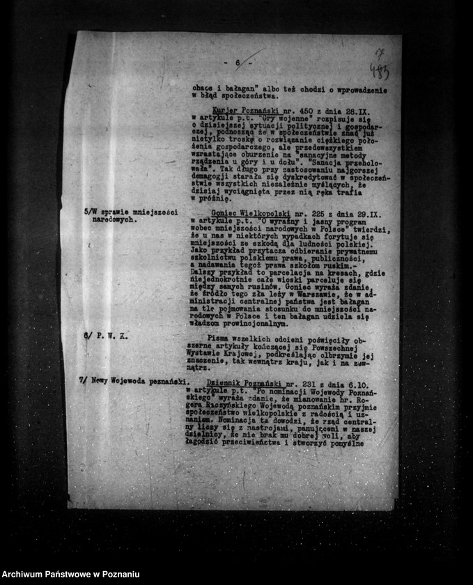 Obraz 11 z jednostki "Sprawozdania sytuacyjne za miesiąc październik 1929 /nr 31-32-33/"