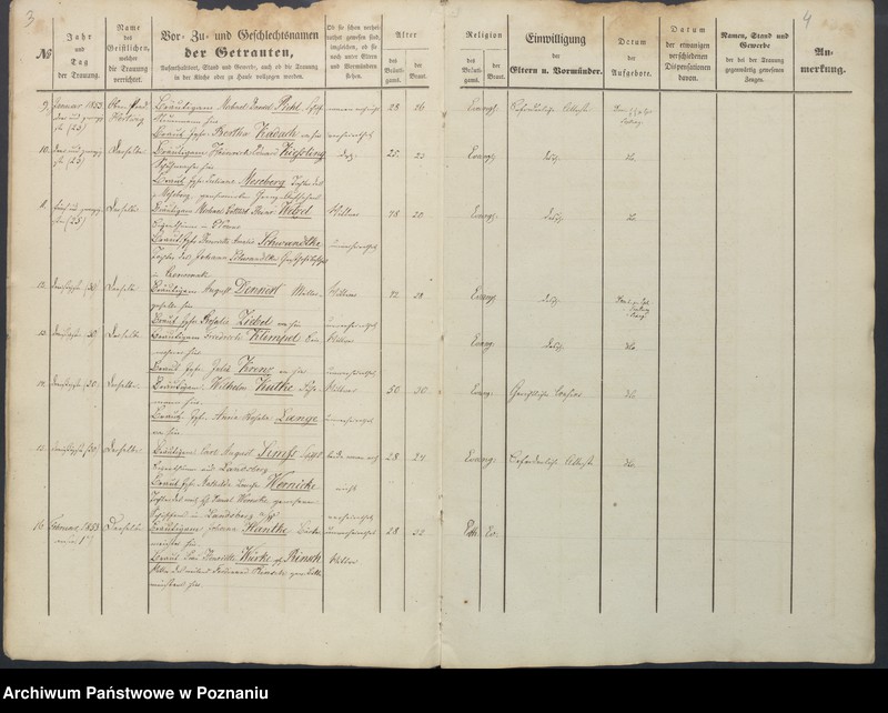 Obraz 6 z jednostki "Duplikat des Trauungs, Tauf und Begraebnissregister"