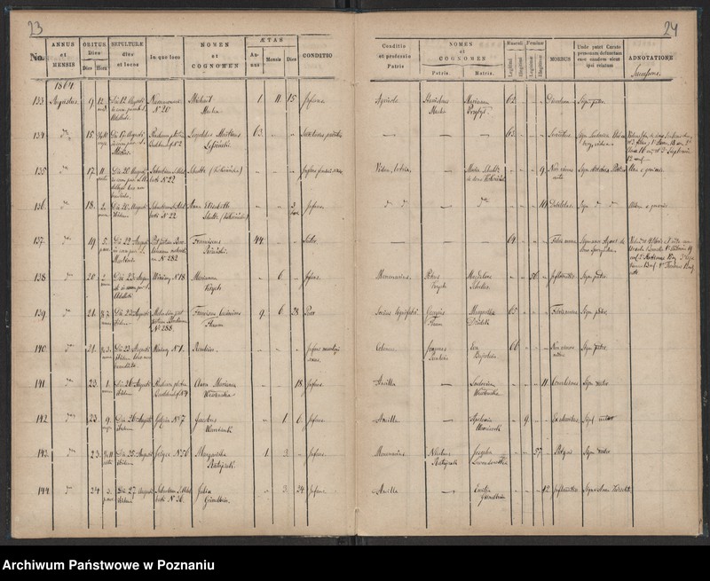 Obraz 14 z jednostki "Księga zgonów"