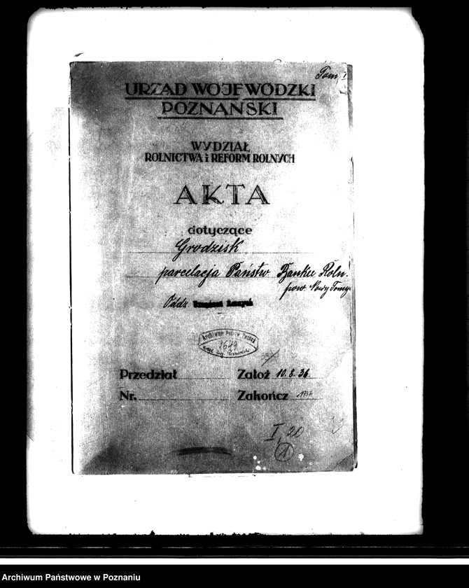 Obraz 4 z jednostki "Grodzisk powiat nowotomyski parcelacja Państwowego Banku Rolnego"