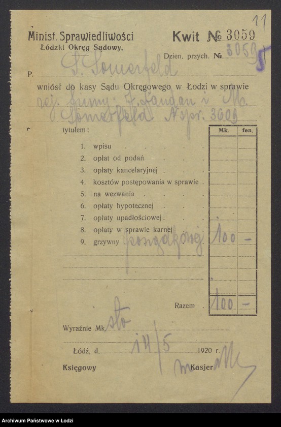 Obraz 13 z jednostki "Mordka Sommerfeld- sprzedaż przędzy i manufaktury"