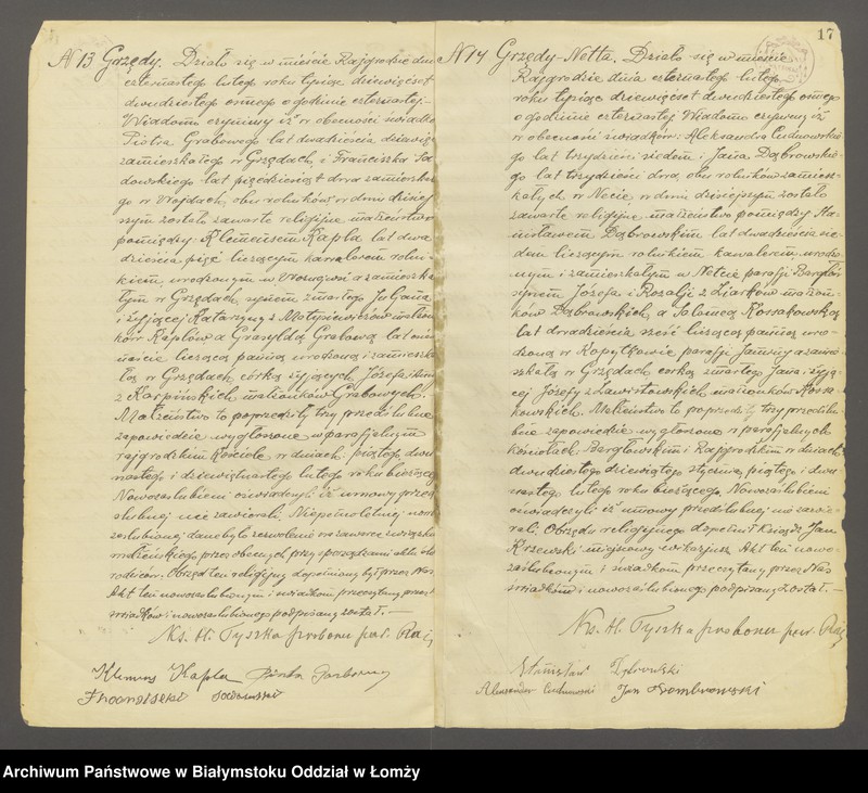 Obraz 19 z jednostki "Księga małżeństw"