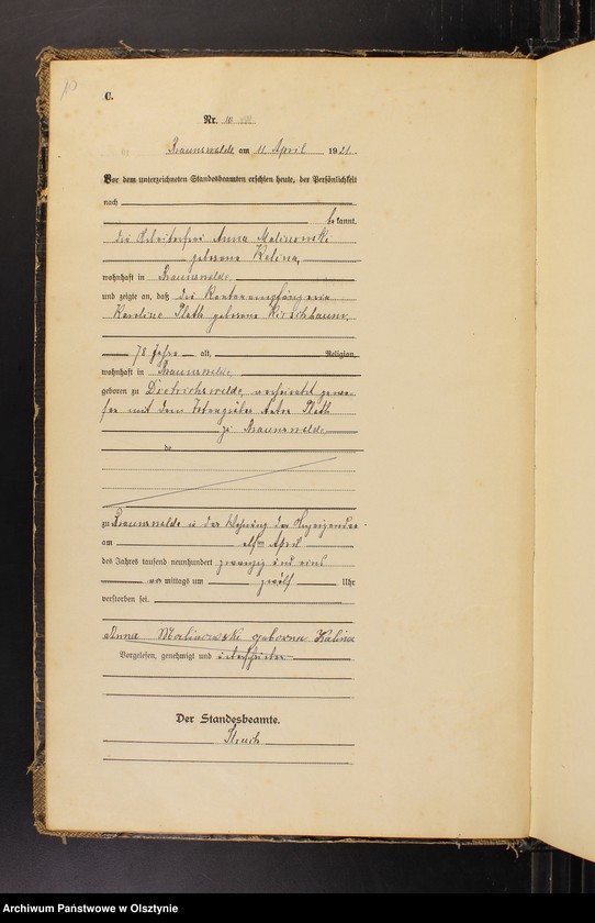 image.from.unit.number "Sterbe-Haupt-Register Nr 1-36, 1-42, 1-42, 1-37, 1-26, 1-41"