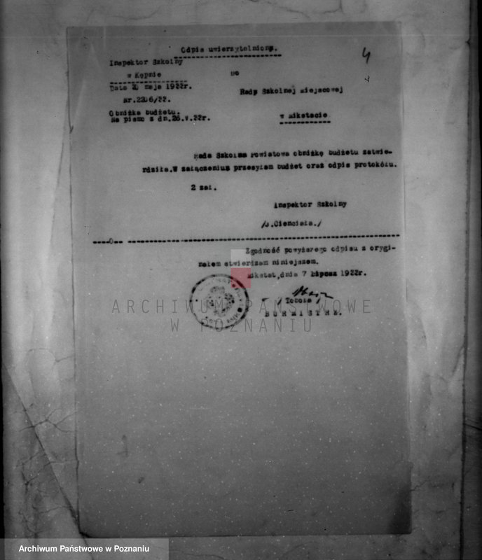 Obraz 8 z jednostki "/Sprawy budżetowe miasta Mikstatu/"