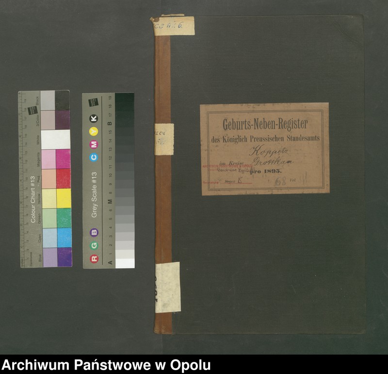 Obraz 2 z jednostki "Geburts-Neben-Register Standesamts Koppitz pro 1895"