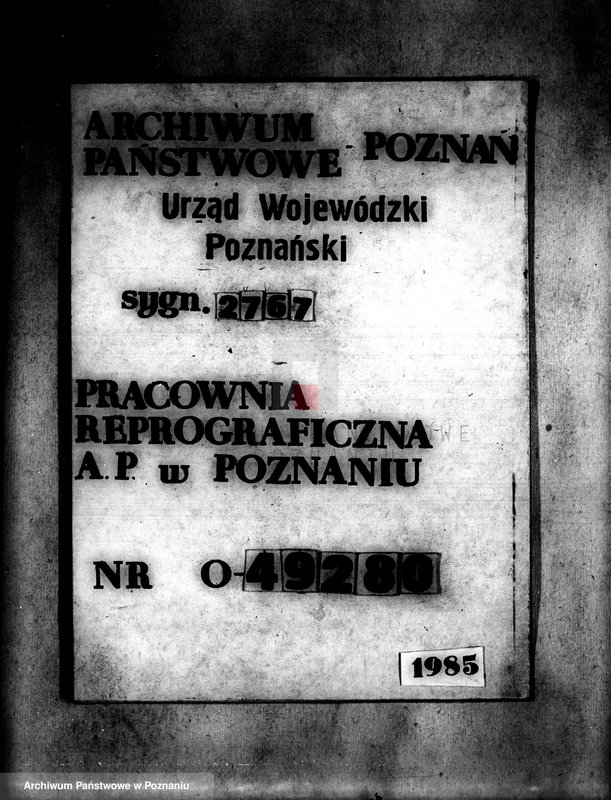 Obraz 1 z jednostki "Wyłączenie z art.4 i 5 ustawy o reformie rolnej powiatu szubińskiego sprawy ogólne"