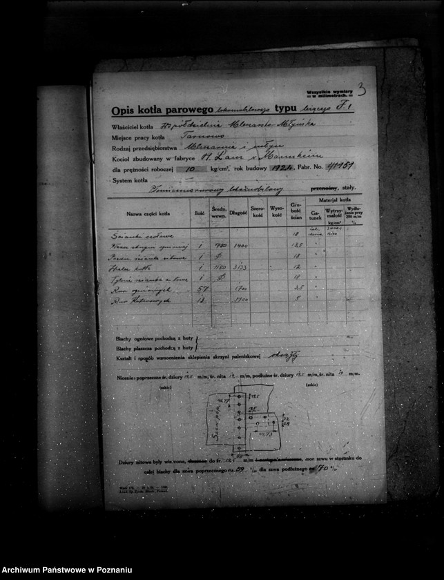 Obraz 7 z jednostki "Spółdzielnia mleczarsko-młyńska w Tarnowie powiat poznański  nr woj. 350"