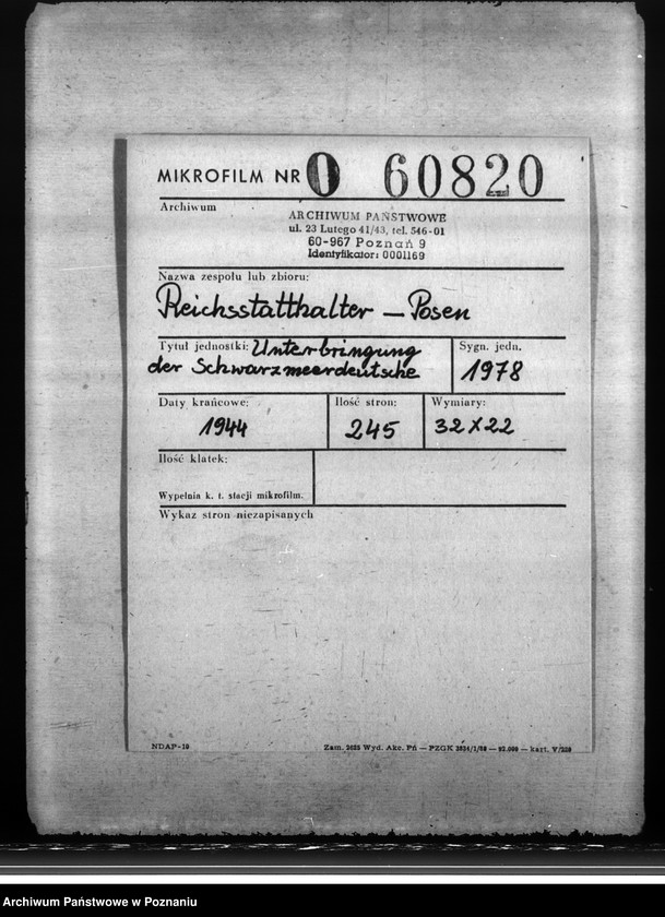 Obraz 2 z jednostki "Unterbringung der Schwarzmeerdentsche"