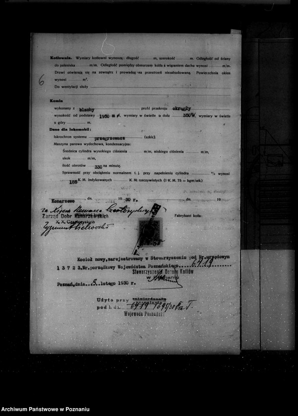 Obraz 10 z jednostki "Majętność Konarzewo powiat poznański nr woj. kotła 6419"