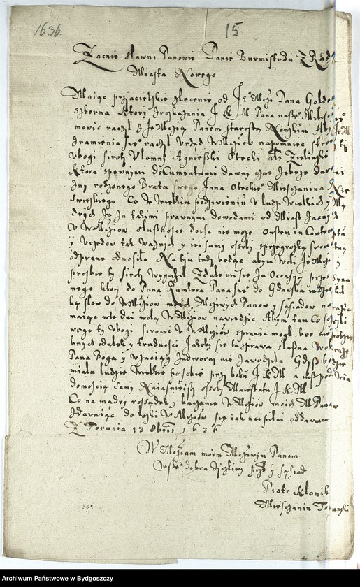 image.from.unit.number "Schriftwechsel der Stadt Neuenburg mit verschiedenen Beamten u. Privaten"