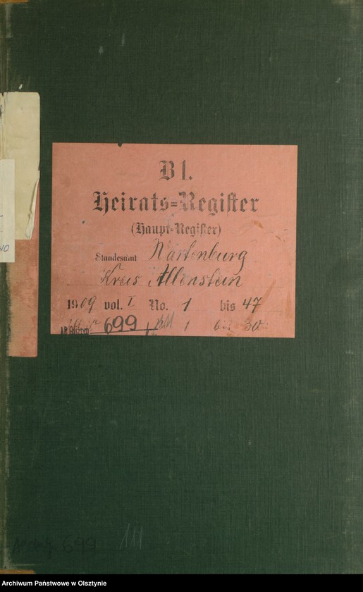 image.from.unit.number "Heirats-Haupt-Register Nr 1 - 47"