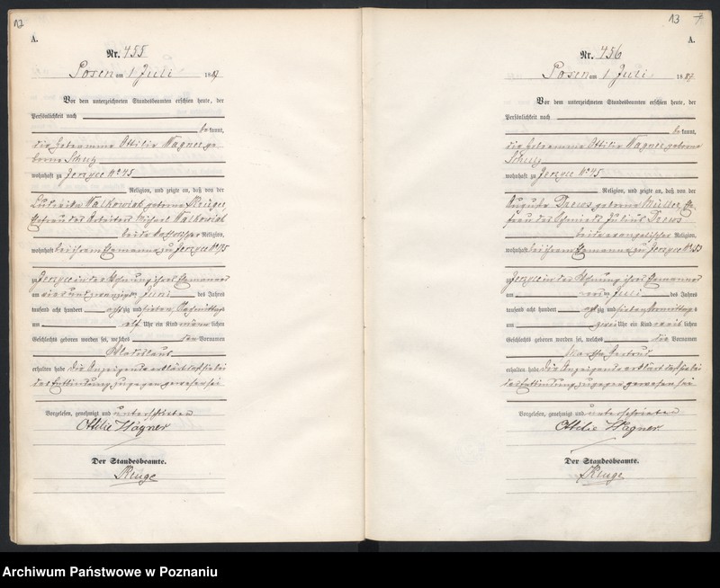 Obraz 10 z jednostki "Księga urodzeń t. II"