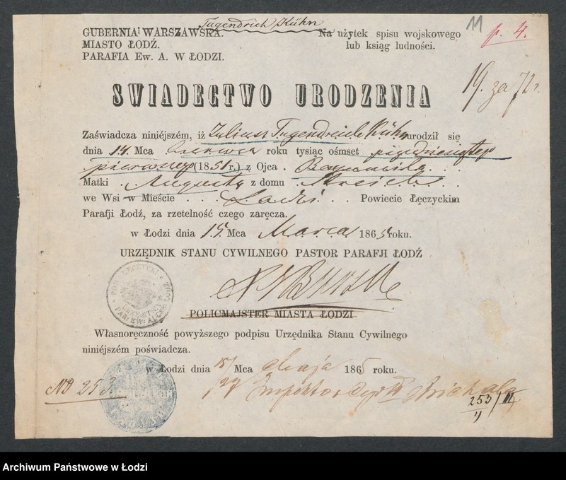 Obraz 13 z jednostki "[Aneksy od nr 253 do nr 265]"