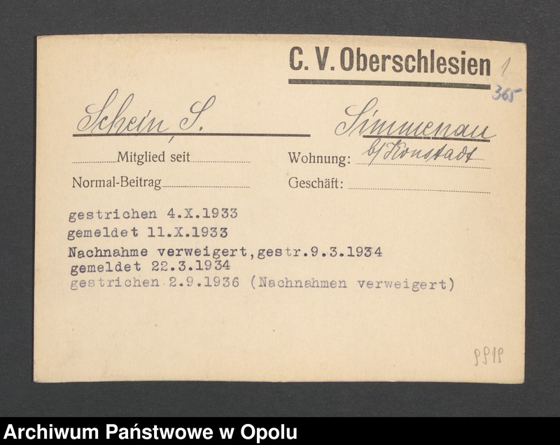 Obraz 3 z jednostki "[Schein S., Simmenau]"