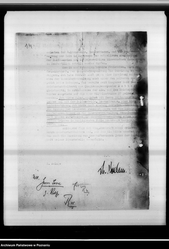 Obraz 18 z jednostki "Freimachung der Nebengebäude des Landeshauses."