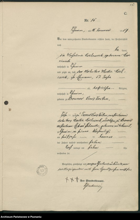 Obraz 18 z jednostki "Sterbe-Haupt-Register"