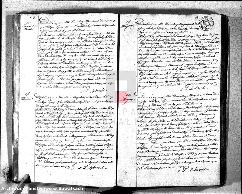 image.from.unit.number "Duplikat aktów urodzonych, zaślubuionych y umarłych katolików w parafii wieysieysiey w dekanacie łozdziejskim od dnia 1 stycznia do 31 grudnia 1829 roku"