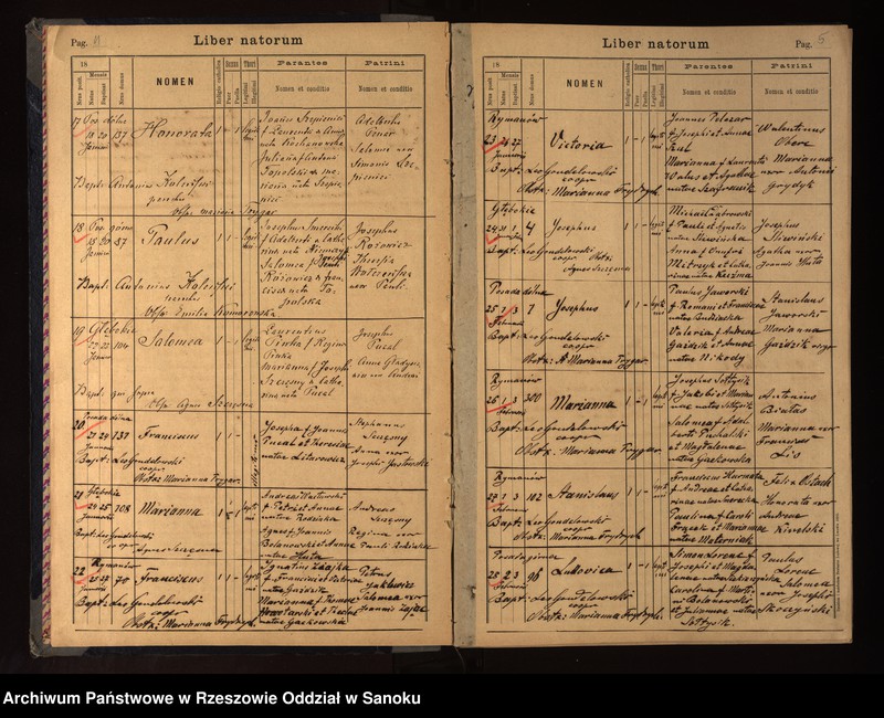 image.from.unit.number "Księgi metrykalne urodzeń, małżeństw i zgonów miejscowości z Parafii Rzymsko-katolickiej w Rymanowie (Rymanów, Posada Dolna, Posada Górna, Głebokie, Sieniawa, Zmysłówka, Deszno, Ladzin, Wróblik Królewski i Szlachecki-pojedyncze wpisy)"