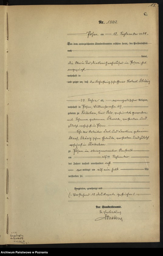 Obraz 15 z jednostki "Księga miejscowa zgonów tom IV [Rejestr główny zgonów]"