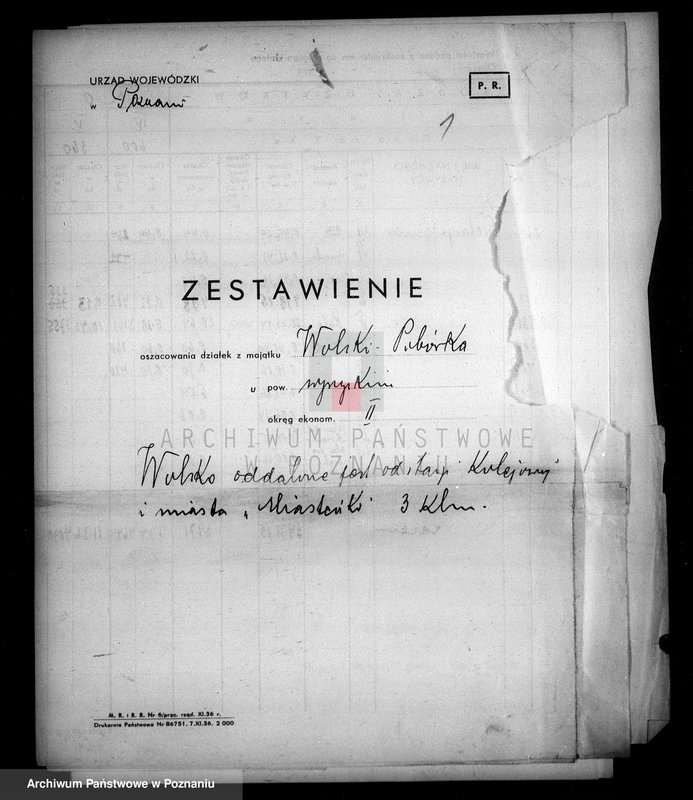 Obraz 5 z jednostki "Operat szacunkowy majątku Poborka powiatu wyrzyskiego"