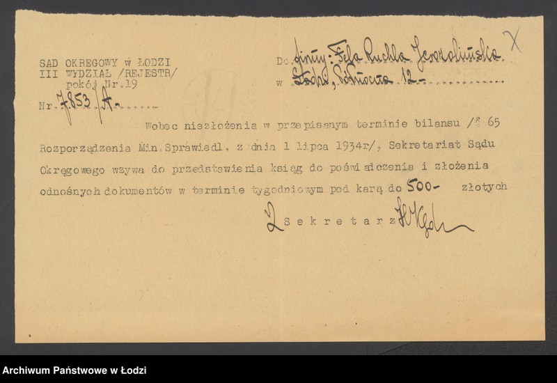 Obraz 9 z jednostki "Fela – Ruchla Jerozolimska – sprzedaż spodni"