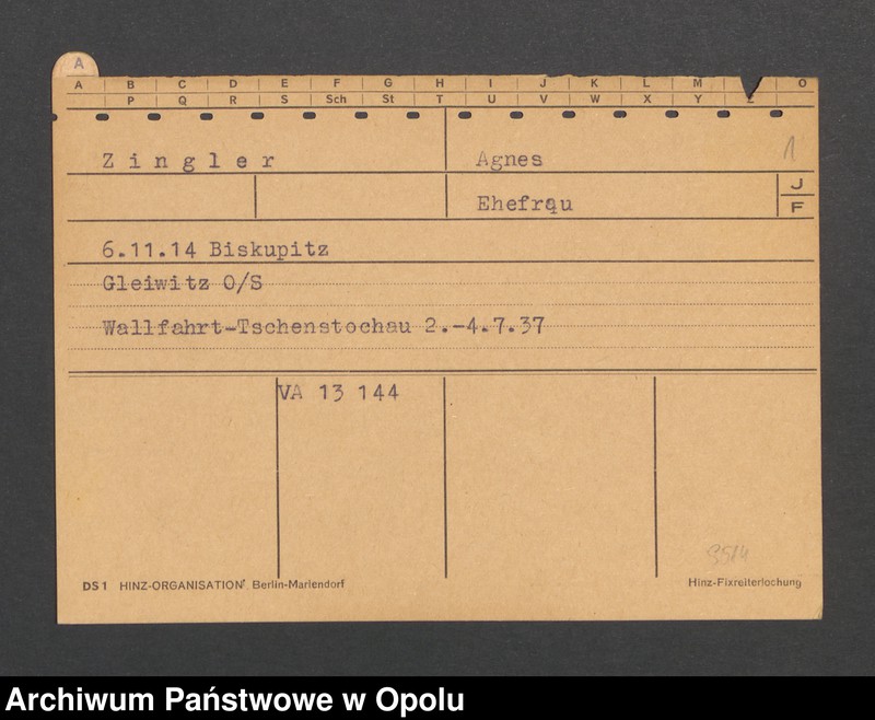 image.from.unit.number "[Zingler Agnes, ur. 6.11.1914 Biskupitz]"