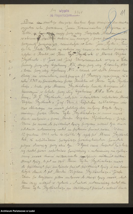 Obraz 13 z jednostki "Hersz Lajb Szydłowski i S-ka- sprzedaż manufaktury"