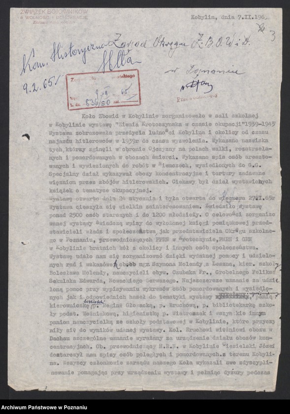 Obraz 13 z jednostki "Popularyzacja postępowych tradycji walk o narodowe i społeczne wyzwolenie. /Obchody rocznic, wystawy, referaty okolicznościowe, spotkania, sesje popularno - naukowe, konkursy/."