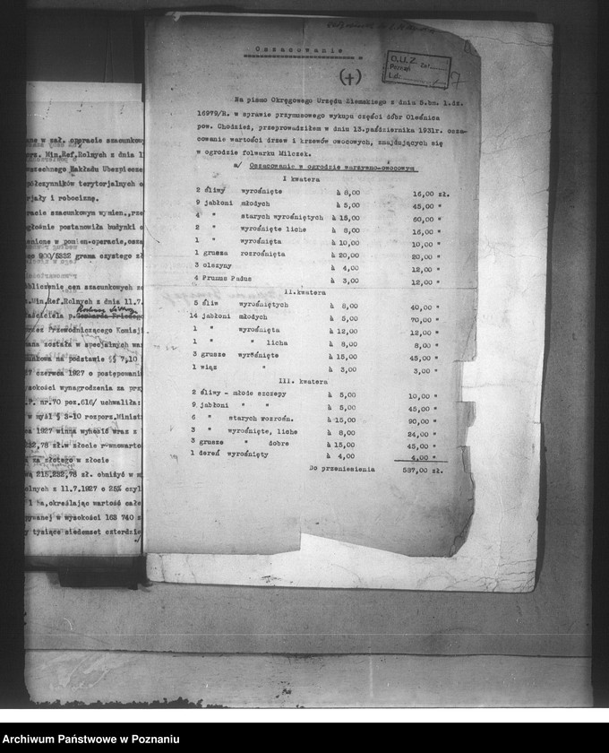 Obraz 11 z jednostki "Szacunek nieruchomości Oleśnica powiatu chodzieskiego"