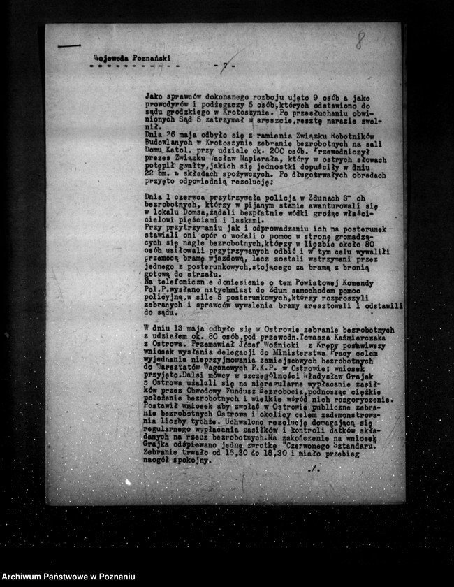 Obraz 12 z jednostki "Sprawozdania okresowe ze stanu bezpieczeństwa za miesiąc maj i czerwiec 1931 r. nr 18-19"