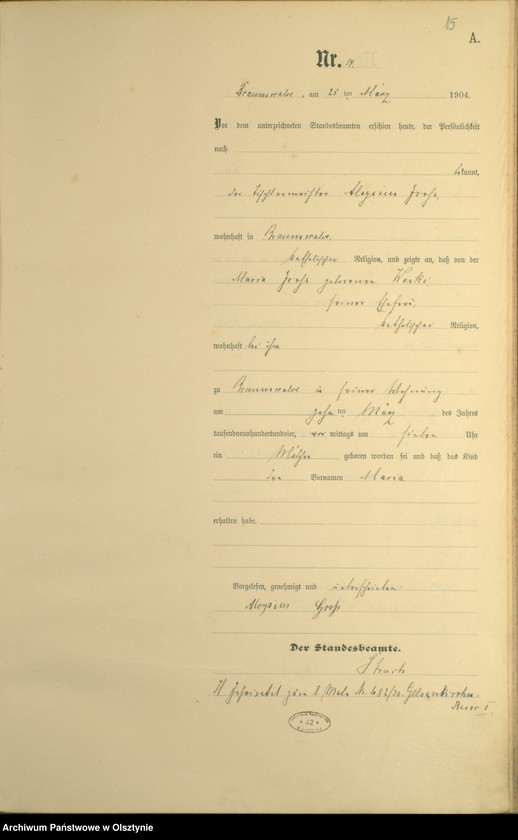 image.from.unit.number "Geburts-Haupt-Register Nr 1 - 72"