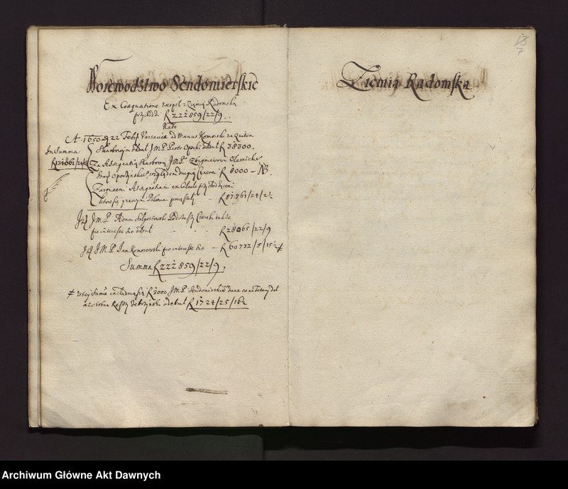 image.from.unit.number "Perceptarz ex coaequatione sejmu 1649 warszawskiego i poborów uchwalonych."