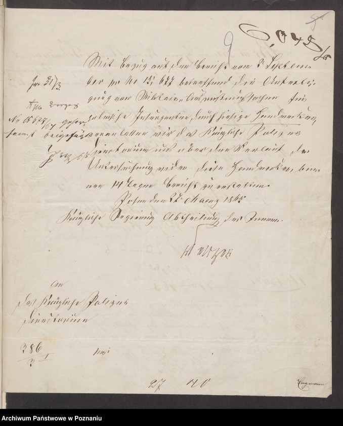 image.from.unit.number "Briefwechsel mit dem Oberpräsidenten, dem Ministerium des Innern und der Regierung betr. die allgemeine politische Lage"