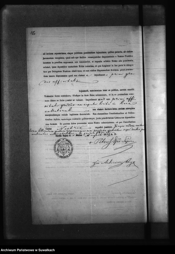 image.from.unit.number "Dokumenty k Aktam Brakosočetavšichsja v 1884 godu Bakalarževskogo Rimsko- Katoličeskogo Prichoda."