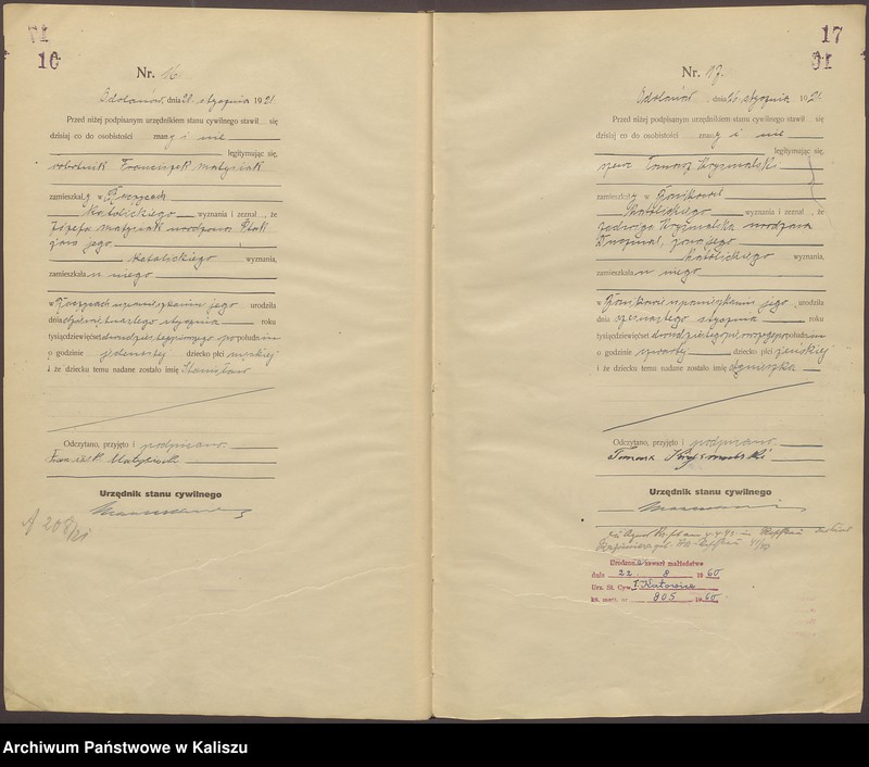 image.from.unit.number "Księga aktów urodzenia (pierwopis)"